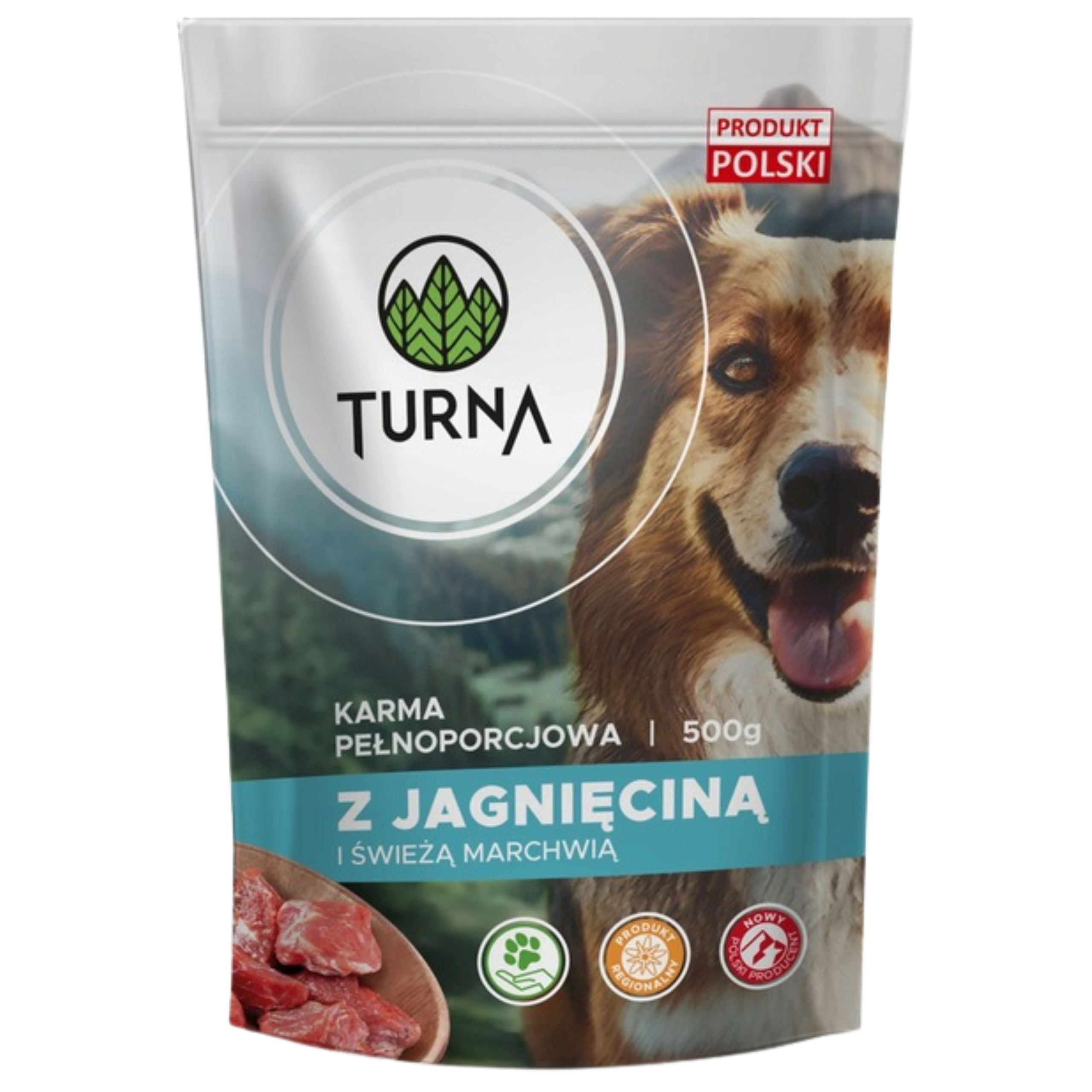 Turna Bárányos nedves kutyaeledel 500 g 🐶 Turna – Prémium nedves kutyaeledel Báránnyal 500 g
