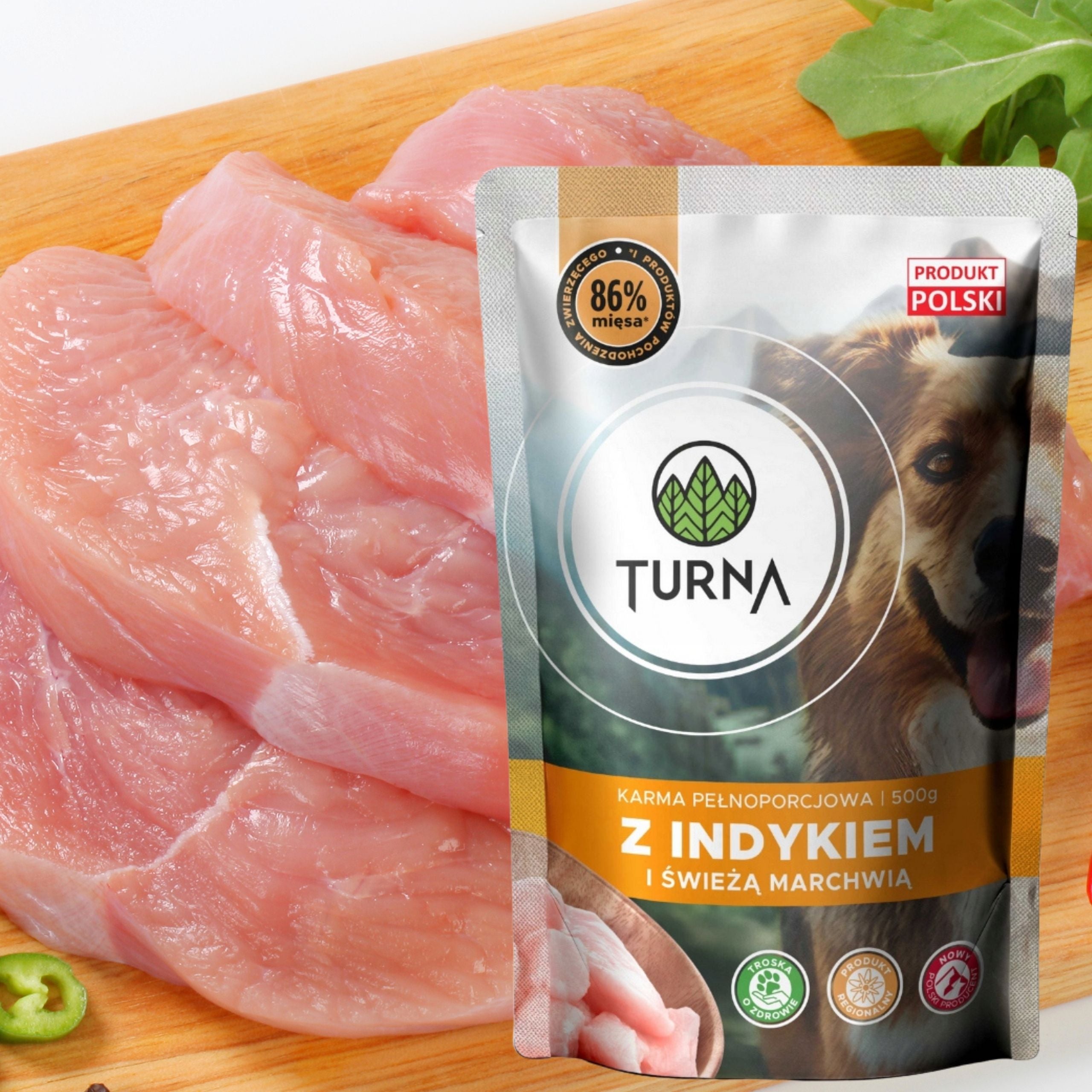 Turna Pulykás nedves kutyaeledel 500 g
