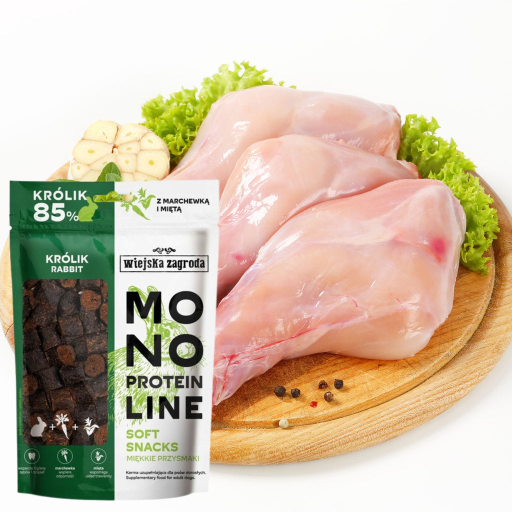 Wiejska Zagroda Monoprotein Soft Snacks Nyúl 115 g