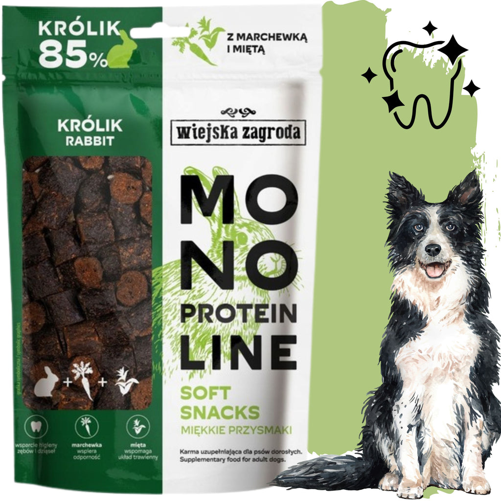 Wiejska Zagroda Monoprotein Soft Snacks Nyúl 115 g