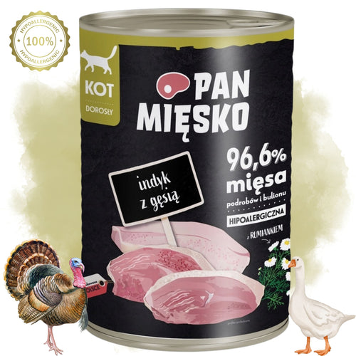 Pan Mięsko Pulyka &amp; Liba nedves macskaeledel 400 g